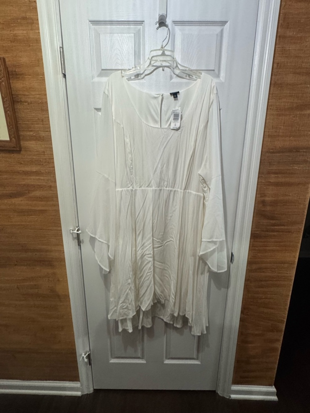 Torrid Flowy White Boho Tunic Dress
